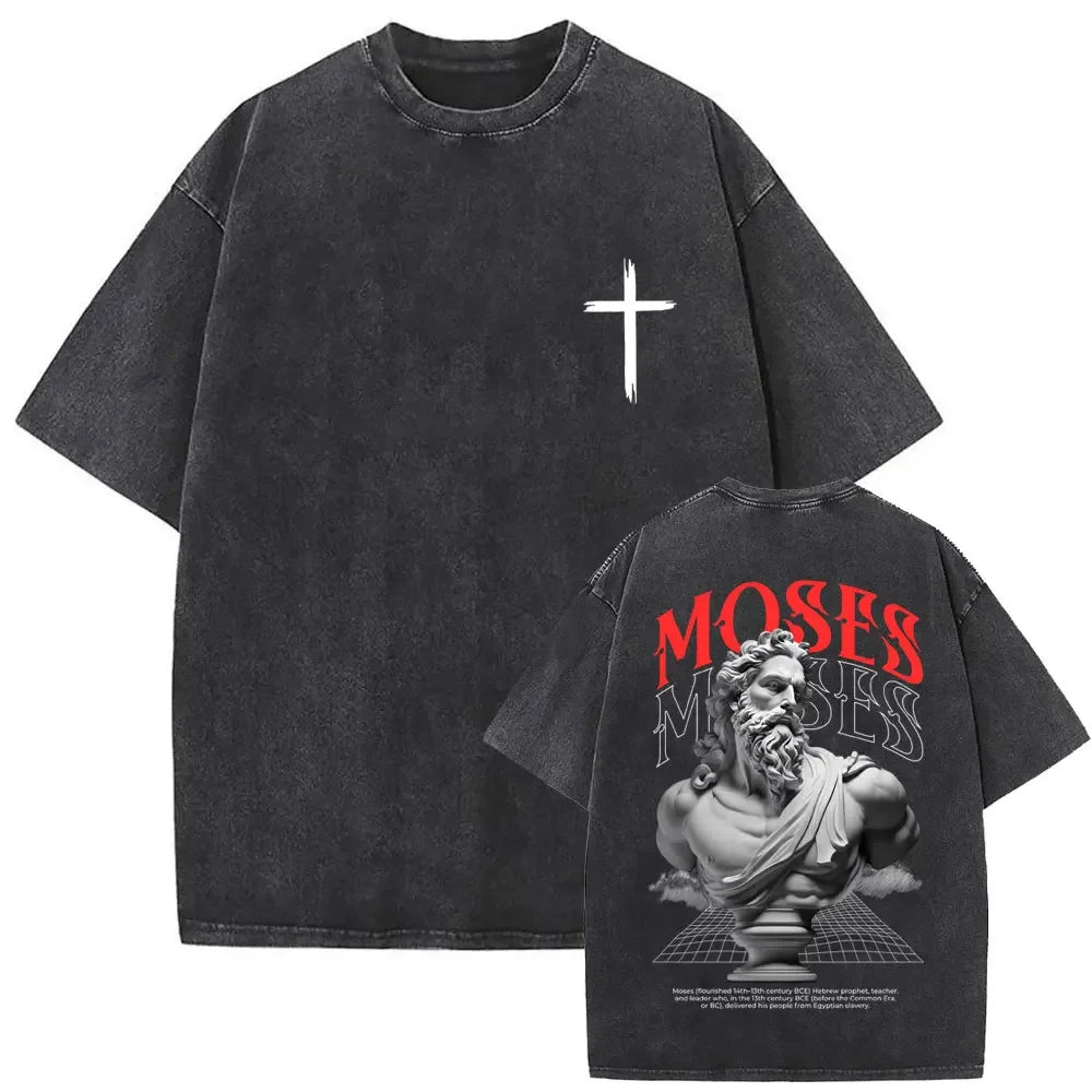 Christian Religious Jesus Forgive Them Father Vintage Washed T-shirt Men Women Gothic Rock Oversized T Shirts Tops Streetwear 12