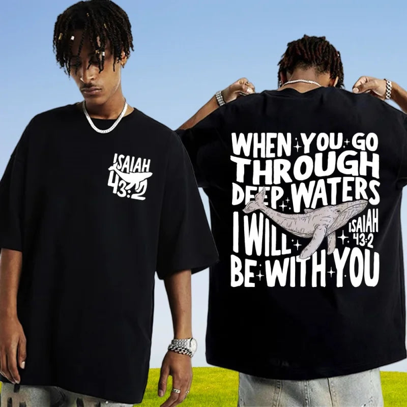 Large Cotton Men's Go Make Disciple Christian Street Wear T-shirt Retro Bible T-shirt Fashion Aesthetics Short Sleeve T-shirt 1